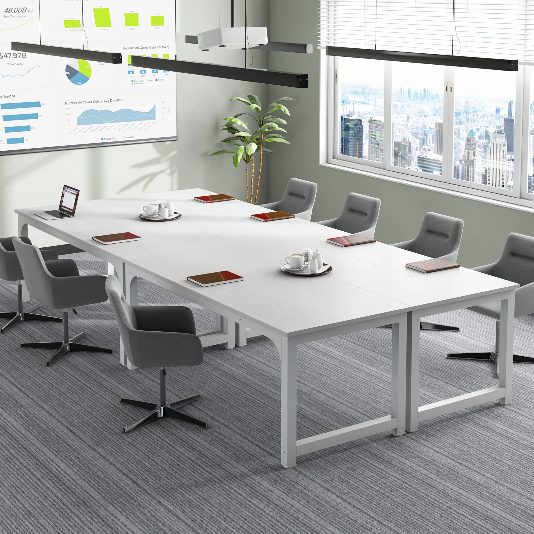 Mdf Board Executive Office Table Design Modern Meeting Room Table - Buy ...