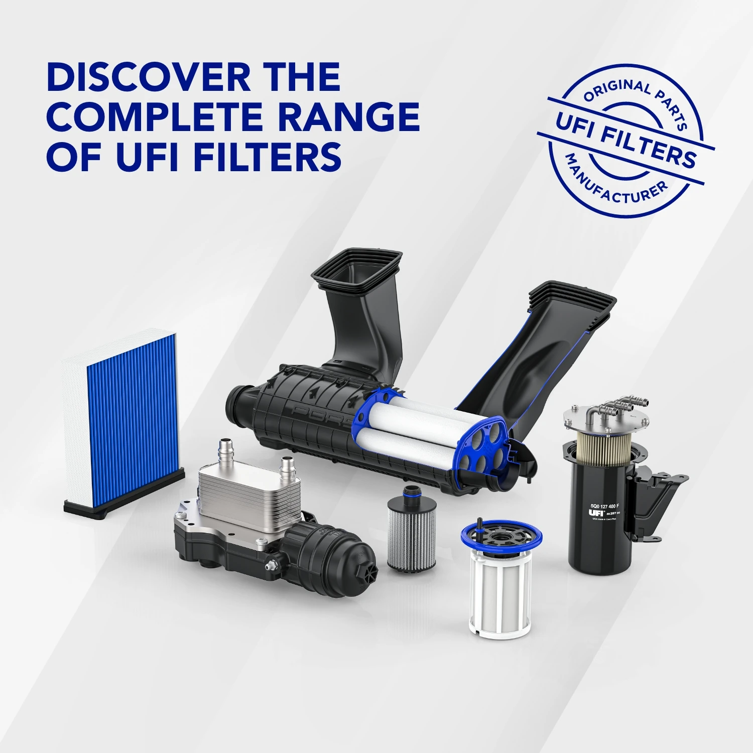 Eco-Smart Fuel Filter for a Greener Drive - UFI Filters 24.H2O.00 - Innovating Automotive Filtration Responsibly
