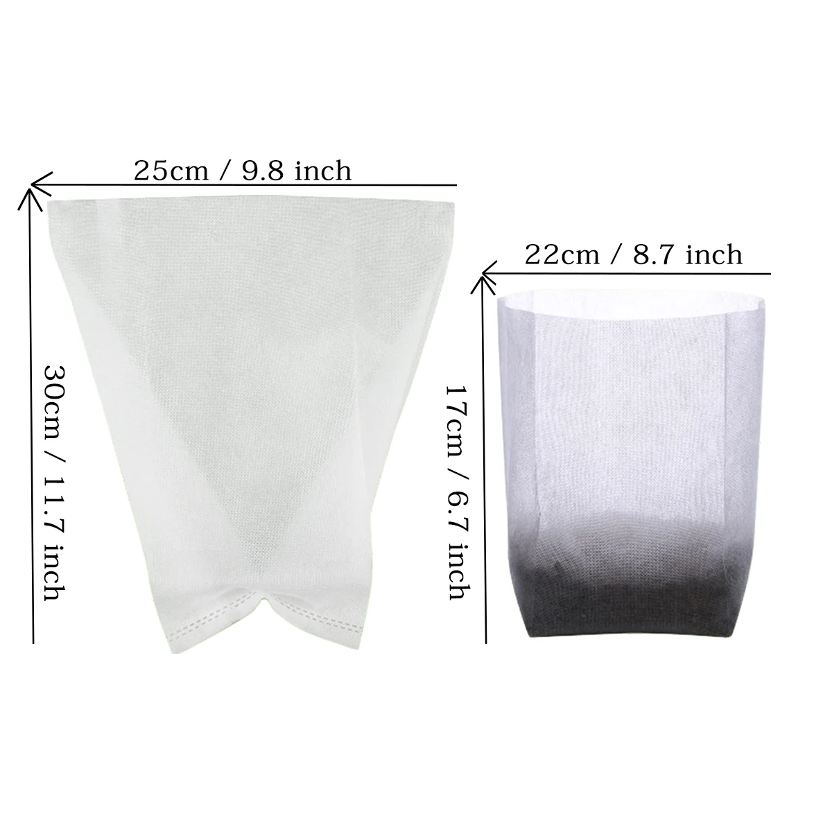 1 3 5 10 30 36 Gallon Non Woven Fabric Biodegradable Grow Nursery