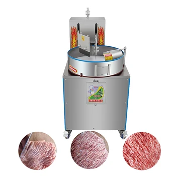 Automatic Double Knife Robot Meat Chopper Machine Beef Chopping Meat Cutting Machine Vegetable Stuffing Chopped Meat Cutter