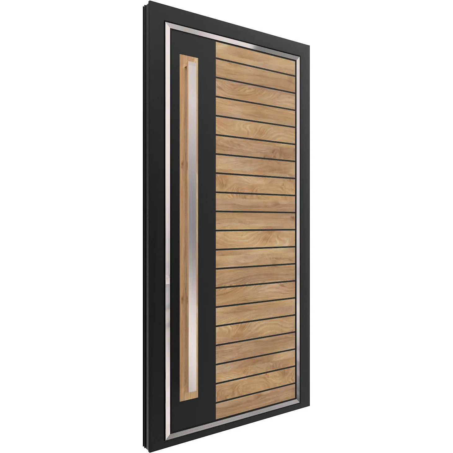 Elegant and Durable Compact-Coated Aluminum Composite Panel Doors Customizable Designs