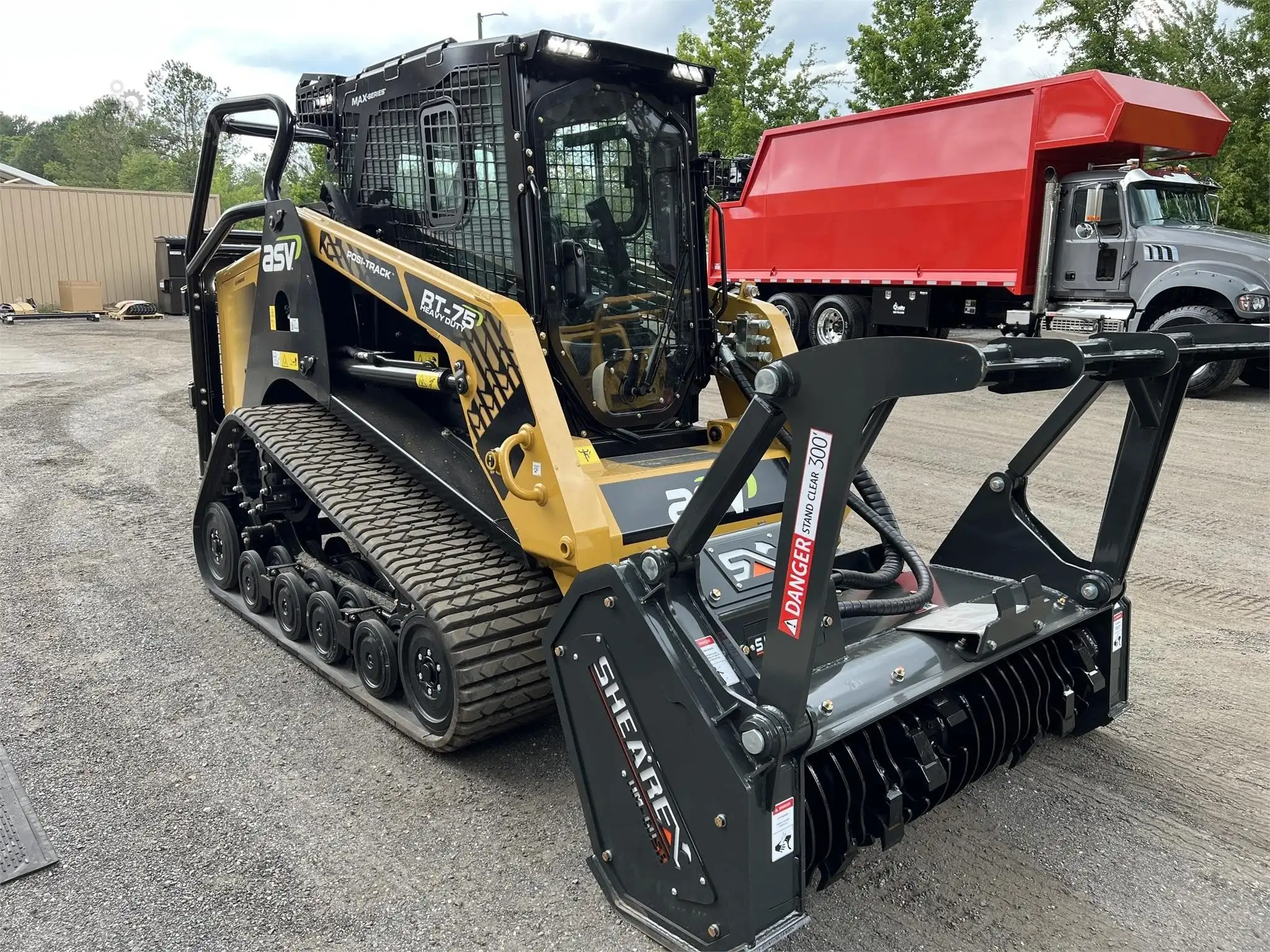 2024 ASV Posi-Track RT75HD MAX Skid Steer Mulcher - 74HP Engine Gearbox ...