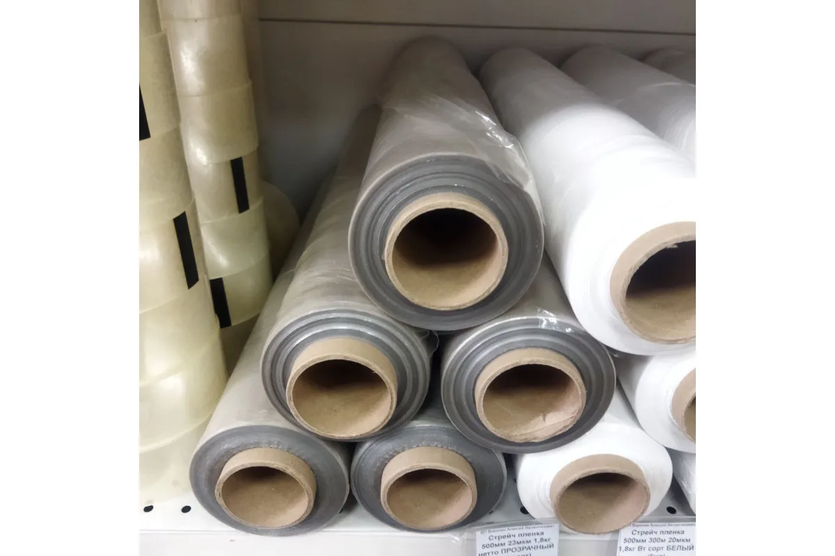 Industrial Transparent Plastic Stretch Wrap Film Roll Wrapper Parcel Packing Stretching Film