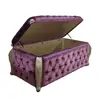 Champagne Legs+Purple Velvet Fabric