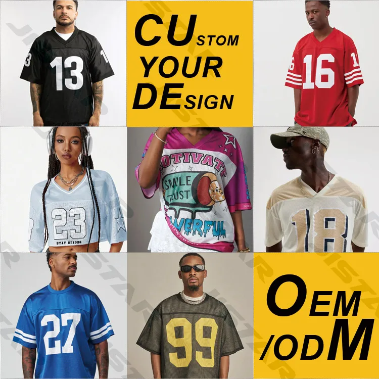 Custom Oversized Boxy Shirts Y2K Soccer Streetwear T-shirt Brown