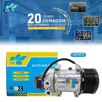 12V Auto AC Compressor 04677205AB for Peterbilt 388 R744 A/C Compressor 6PK 4677205L Compresor De Aire Acondicionado Auto