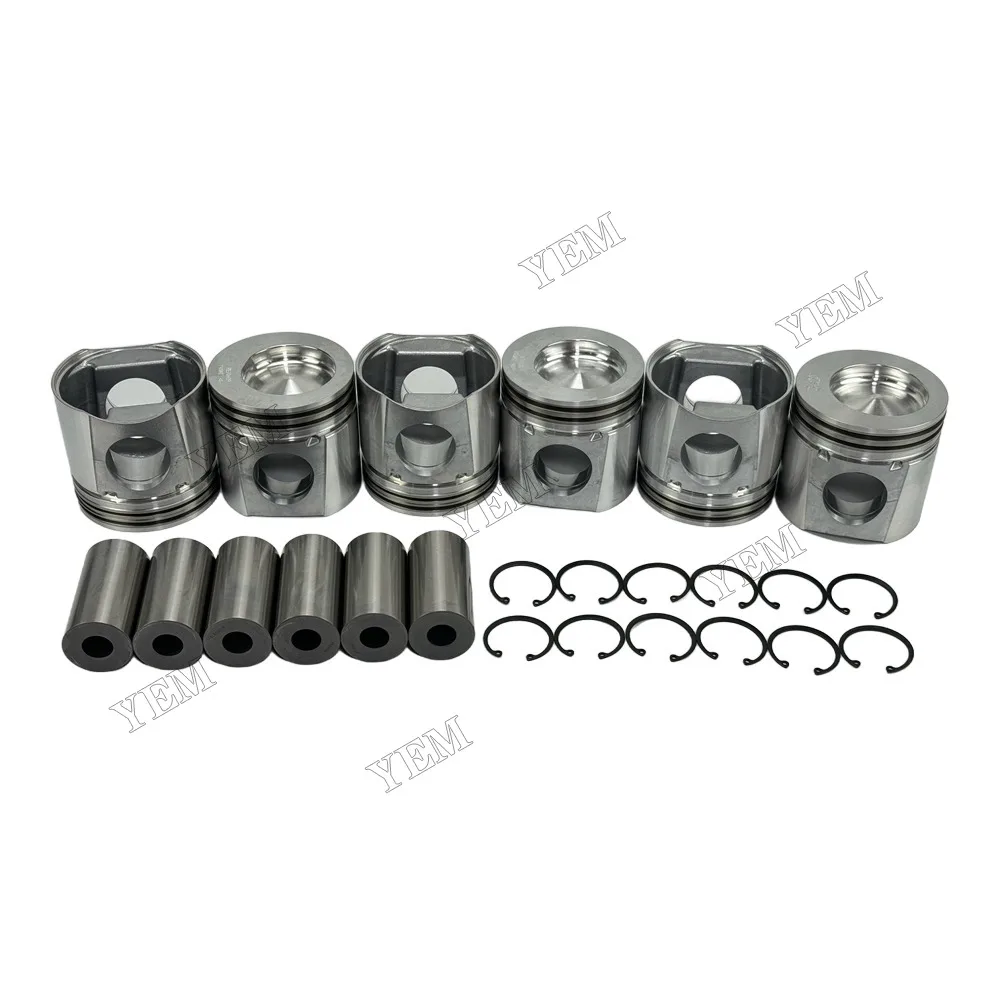 Piston Kit RE70689 Fit for John Deere 6081 Engine