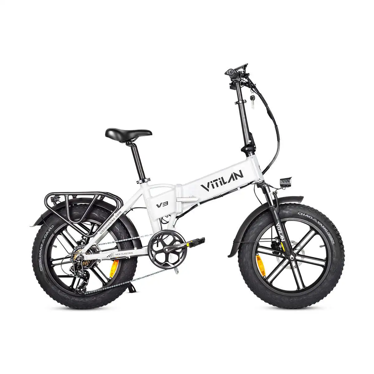 V3 2.0 Adult All Terrain Electric Folding Bike with Fat Tires