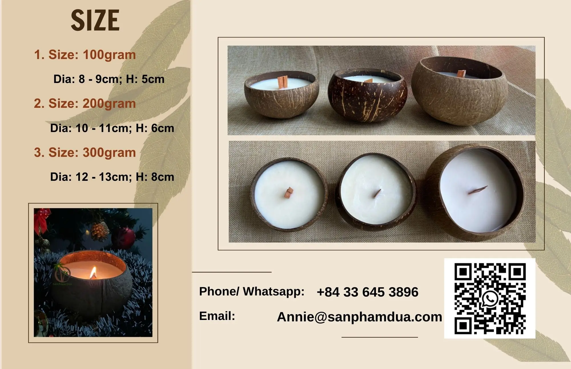 Mosquito Repellent Candle - Handmade Soy  Coconut Wax in Coconut Shell