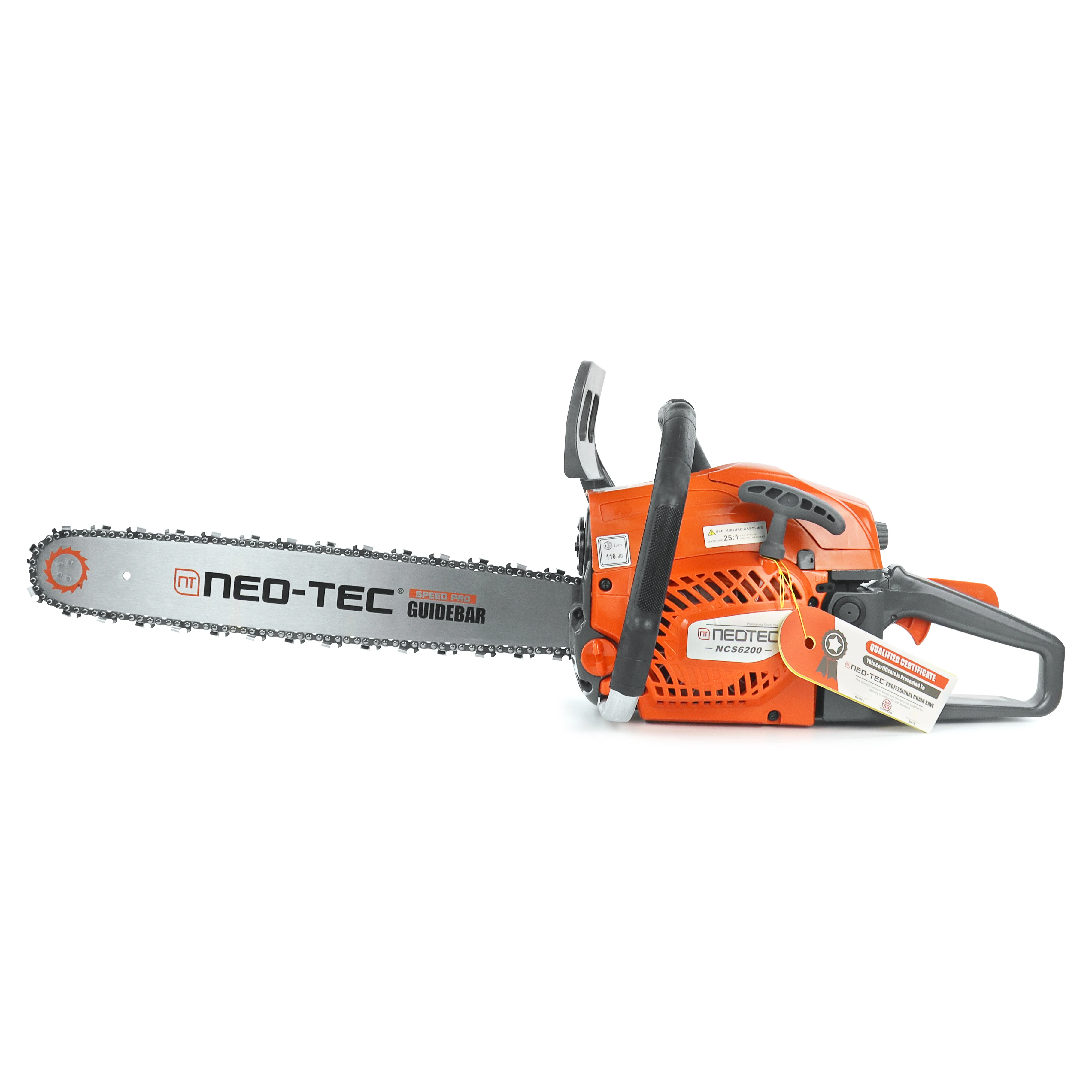NEOTEC 62cc Gasoline Chainsaw with 20in Bar and Chain - Ideal Wood