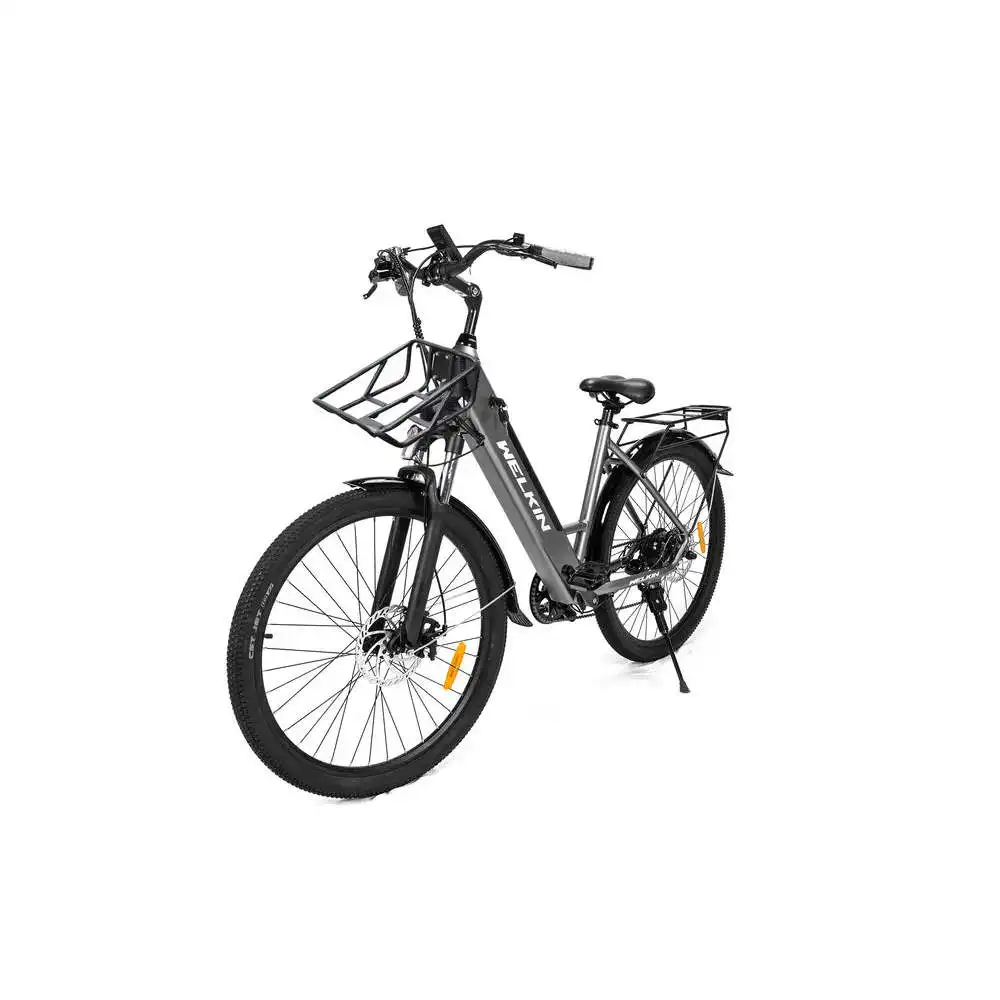 WELKIN WKEM002 City Electric Bike with 250W Rear Hub Motor and Integrated 60km Range Lithium Battery Smart Electronic