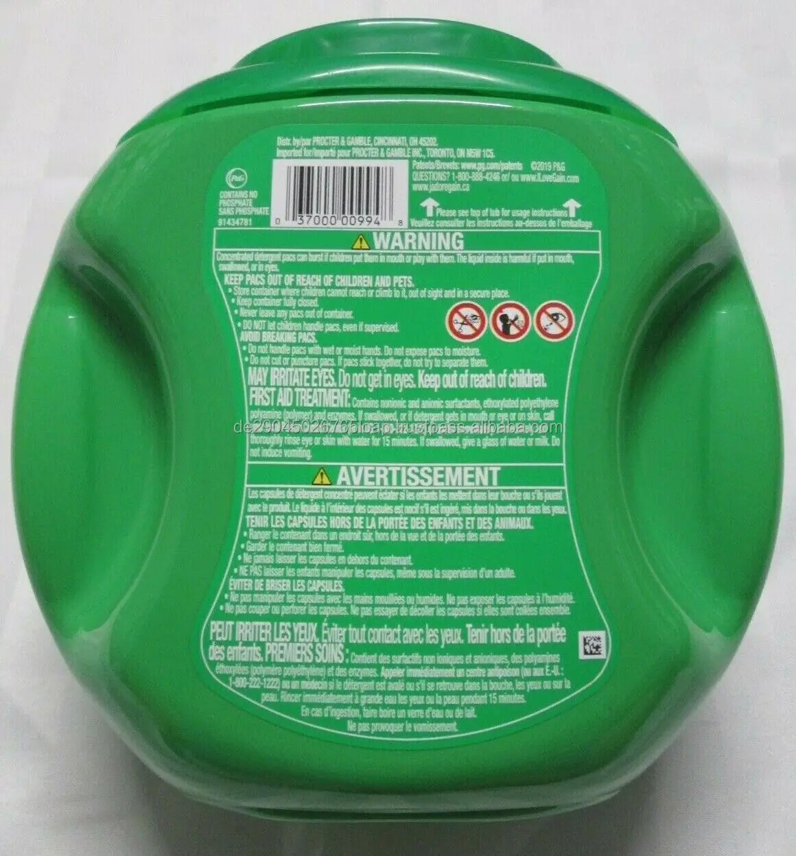 Gain Laundry Detergent Soap Pods Flings Aroma Boost Island Fresh Scent