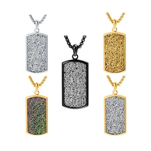 Hip Hop Mens Pendants Fashion Chain Custom Charm Charms Fine Jewelry Necklace Men's Stainless Steel Necklaces Pendant for Men