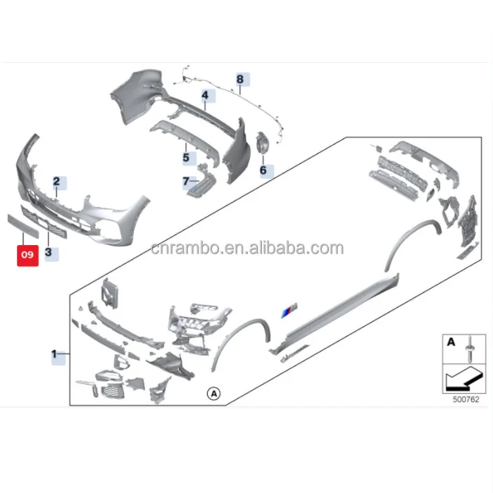 Oem 51118069224 License Plate Carrier For Bmw X1 X5 G05 F48 20102019