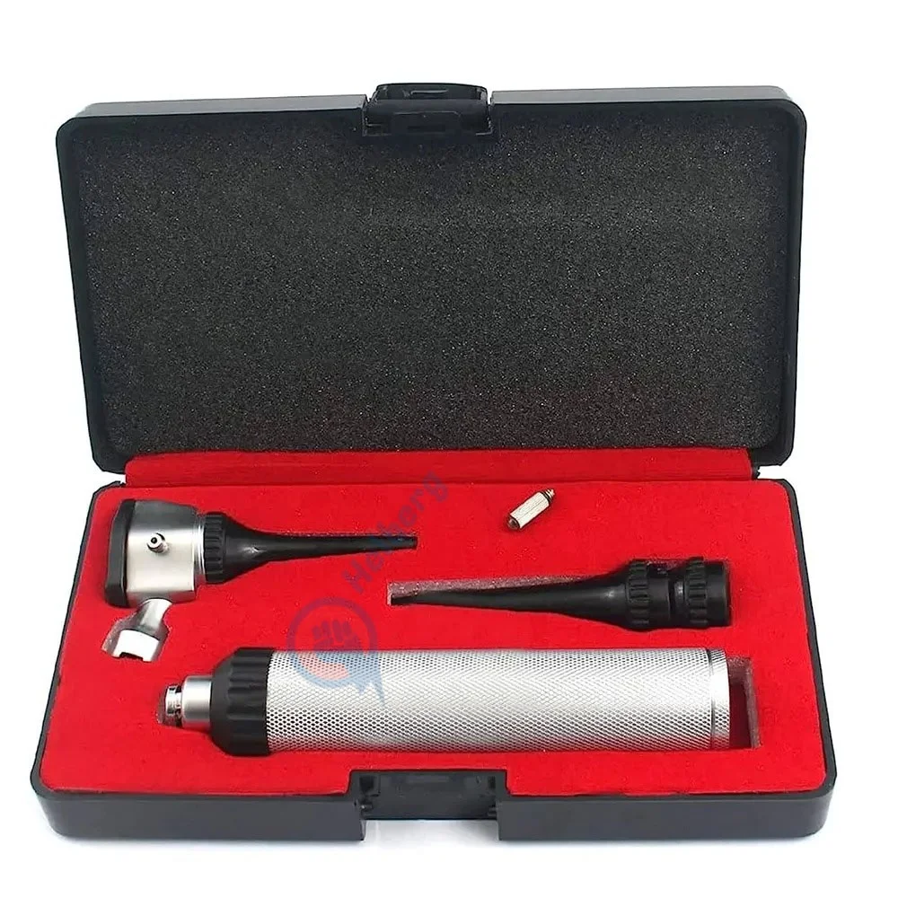 Otology Ear Diagnose Led Light Fiber Optic Direct Otoscope ...