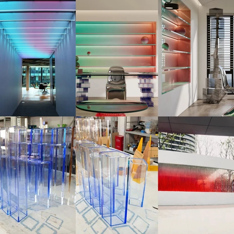 Laser Cutting Gradient Colored Acrylic Sheet Laser Cutting Gradient Colored Acrylic Sheet