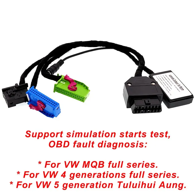 Car MQB MLB Cluster Test Platform Dashboard Cable Kit for VAG for V-W MQB Series for A6 A8 A4 Q7 Q5 MLB Car Power on Instrument