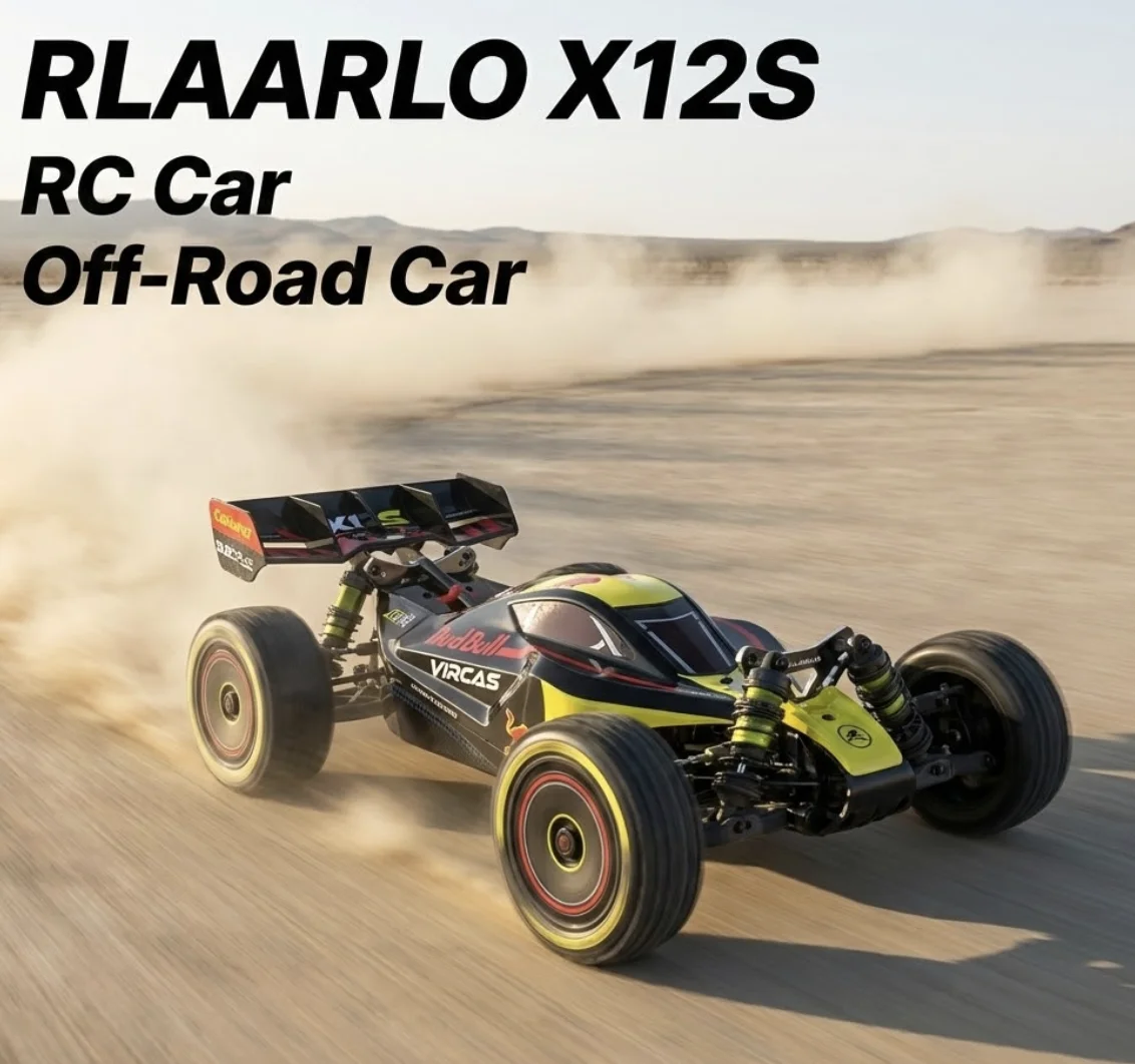 RLAARLO X12S RC Car - 90KM/H Speed Metal Brushless Buggy