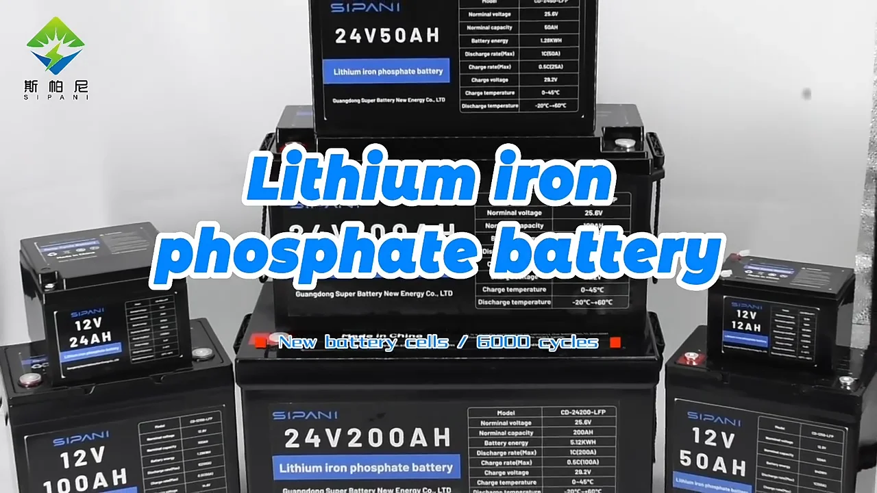 Grade A+ 12v 24v 36v 48v Lfp4 Battery 50ah 24ah 12ah Lifepo4 Battery