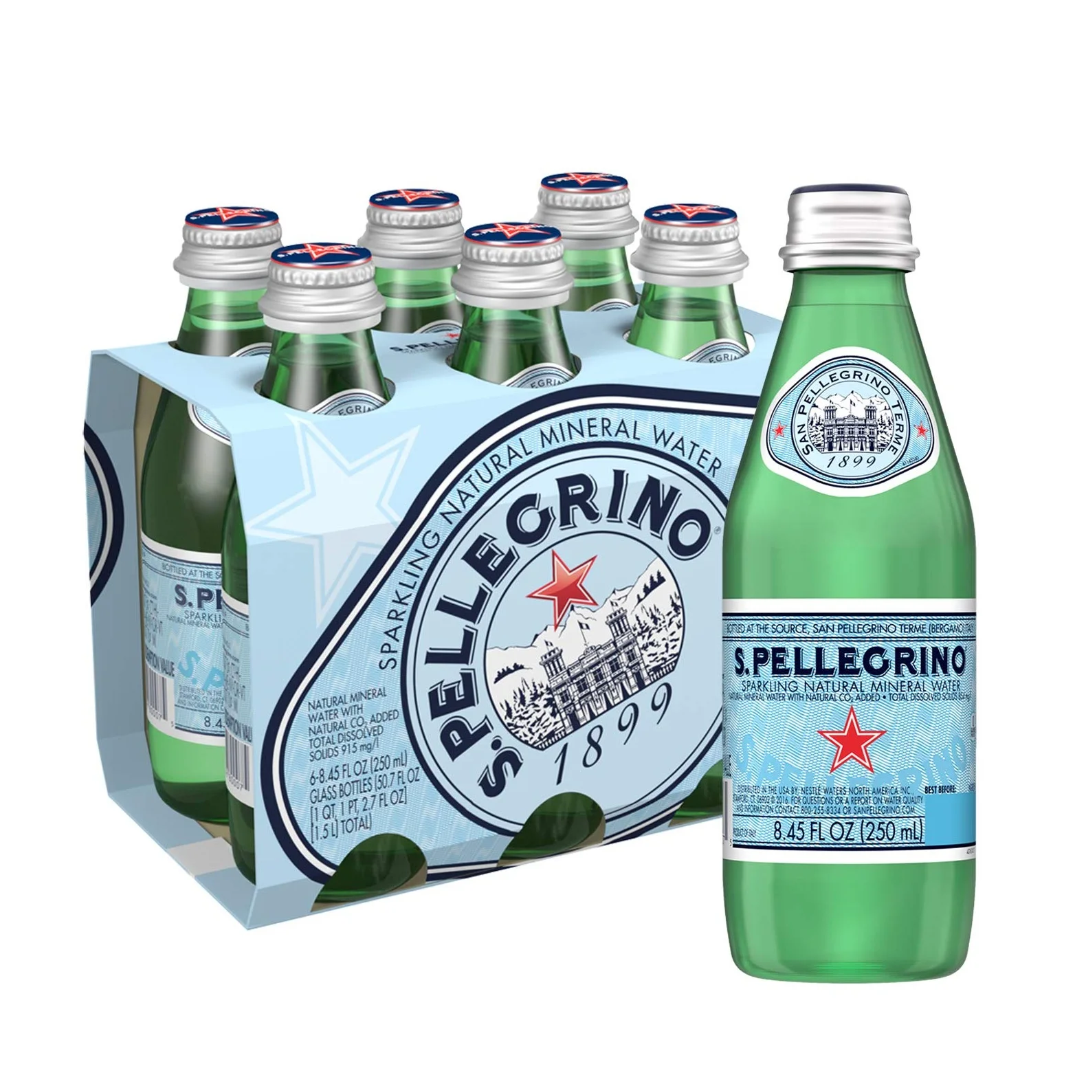 High Quality San Pellegrino 1l Pet Sparkling Mineral Water Available