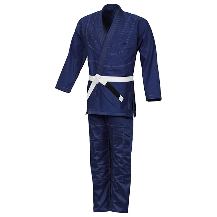 Wholesale Men's Black Karate Uniform With Belt Breathable Lightweight