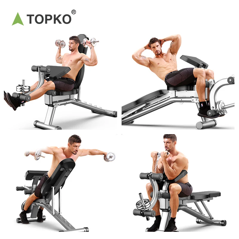 TOPKO Multifunctional Dumbbell Stool Sit up Home Fitness Dumbbell Bench Gym Fitness Training Dumbbell Bench Press