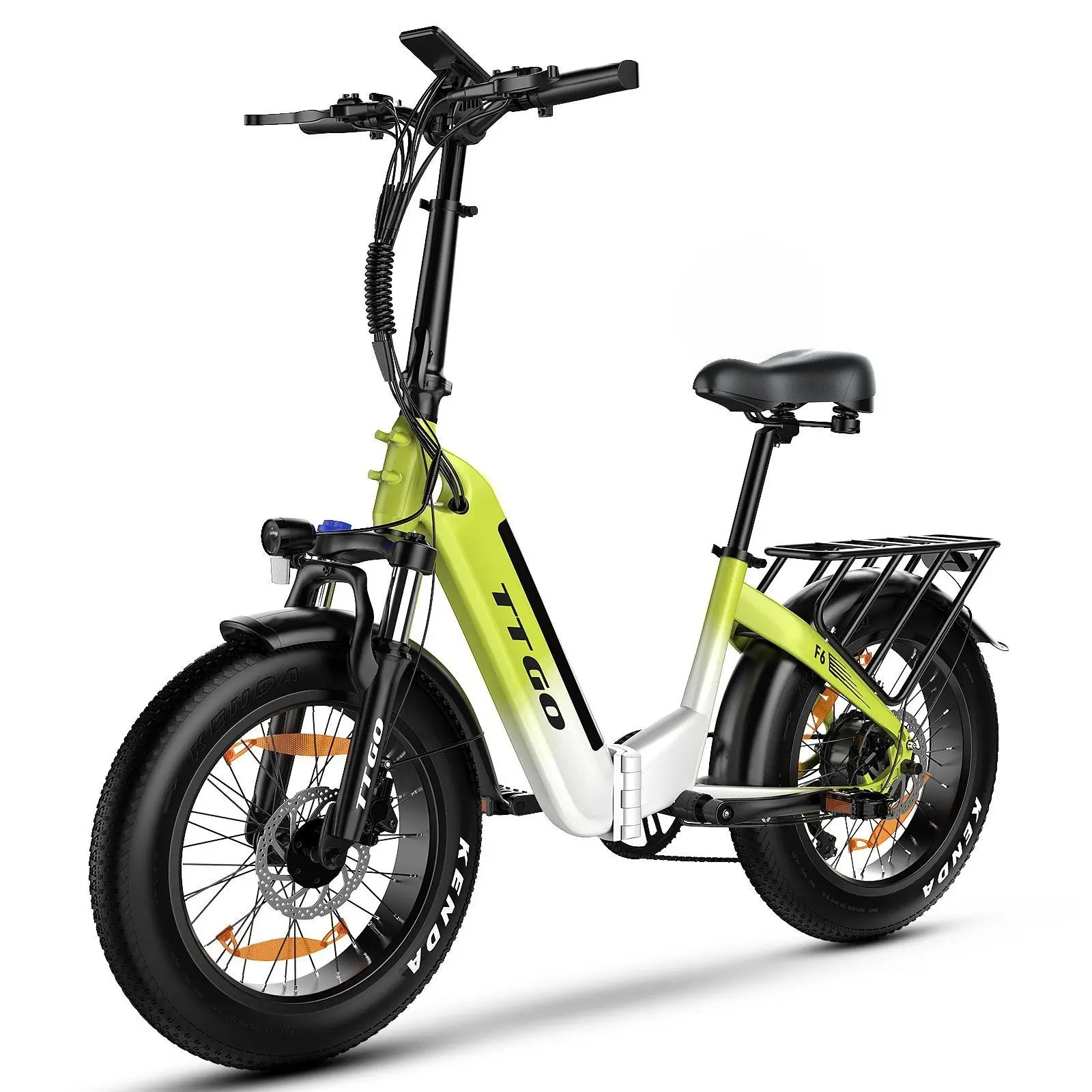 TTGO F6 Faltbares E-Bike, 250 W 45 N.M Motor, 25 Ah große Batterie