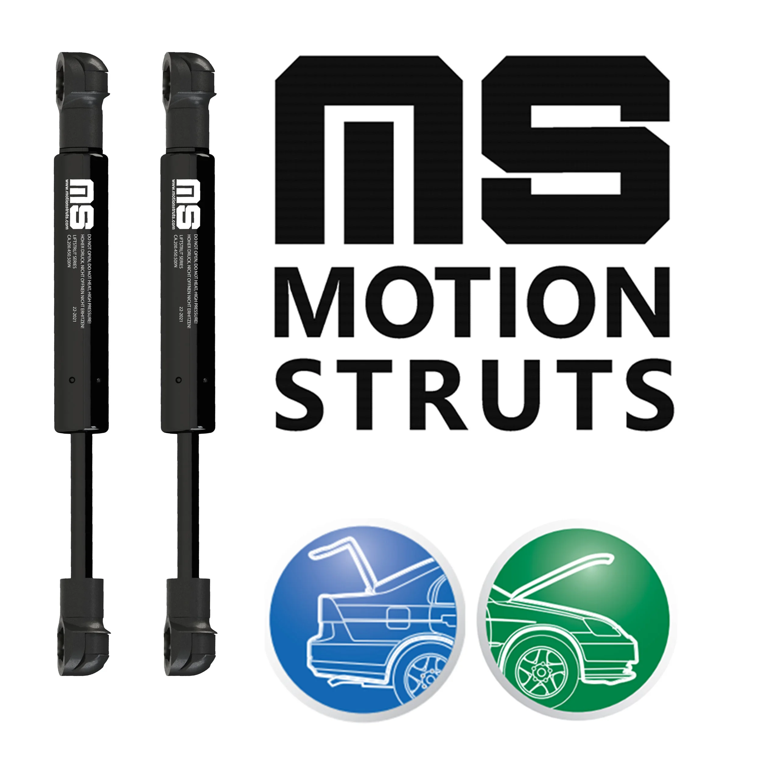 Lift Assisting Gas Strut for Tailgate Van Minivan Model GALAXY (WA6) OEM 1405189 1434313 M1-2042 ISO Certified Lift Support