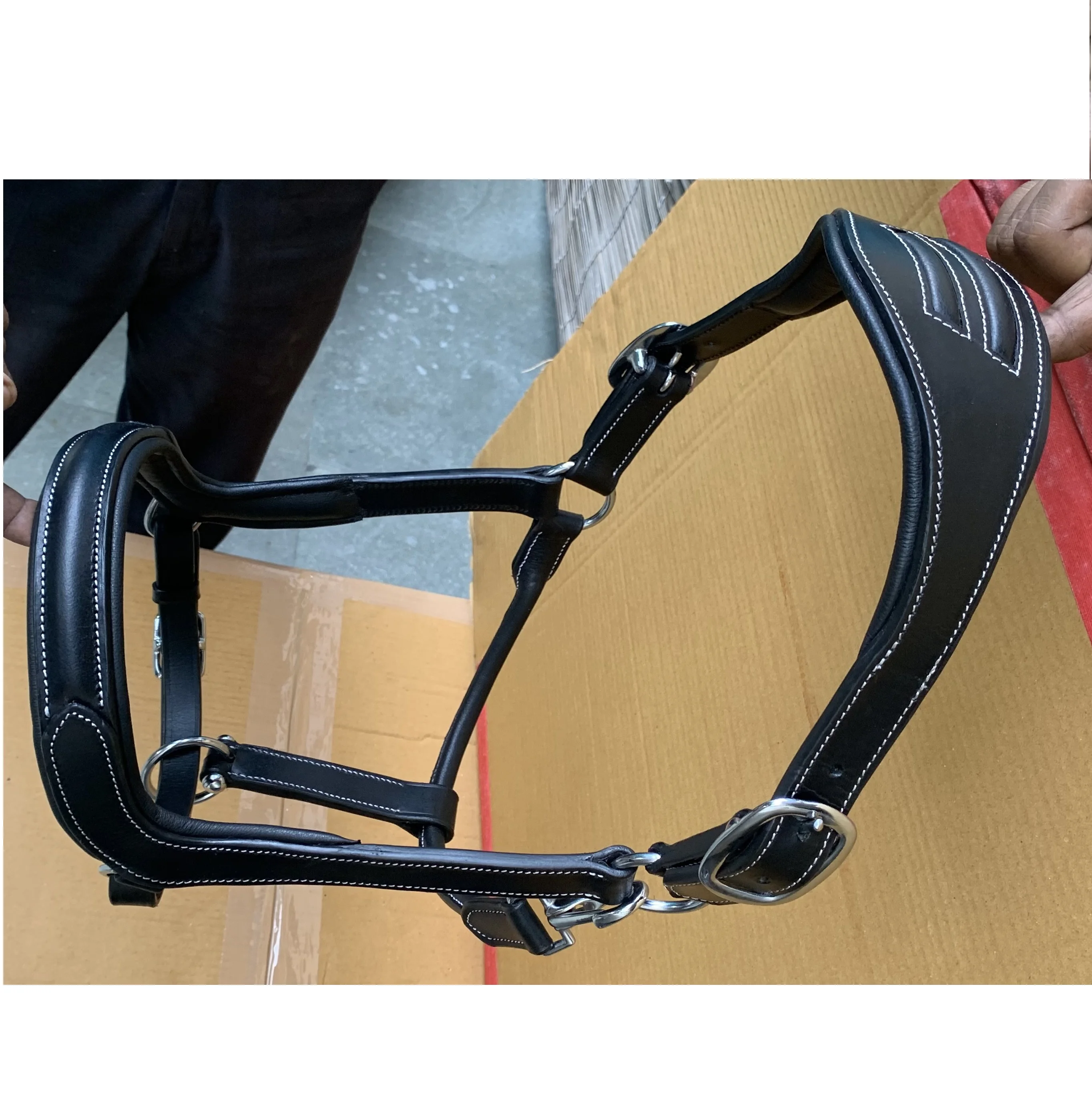 Best Quality Leather Horse Halter On High Quality Indian Leather With Brass Buckles Cow Soft