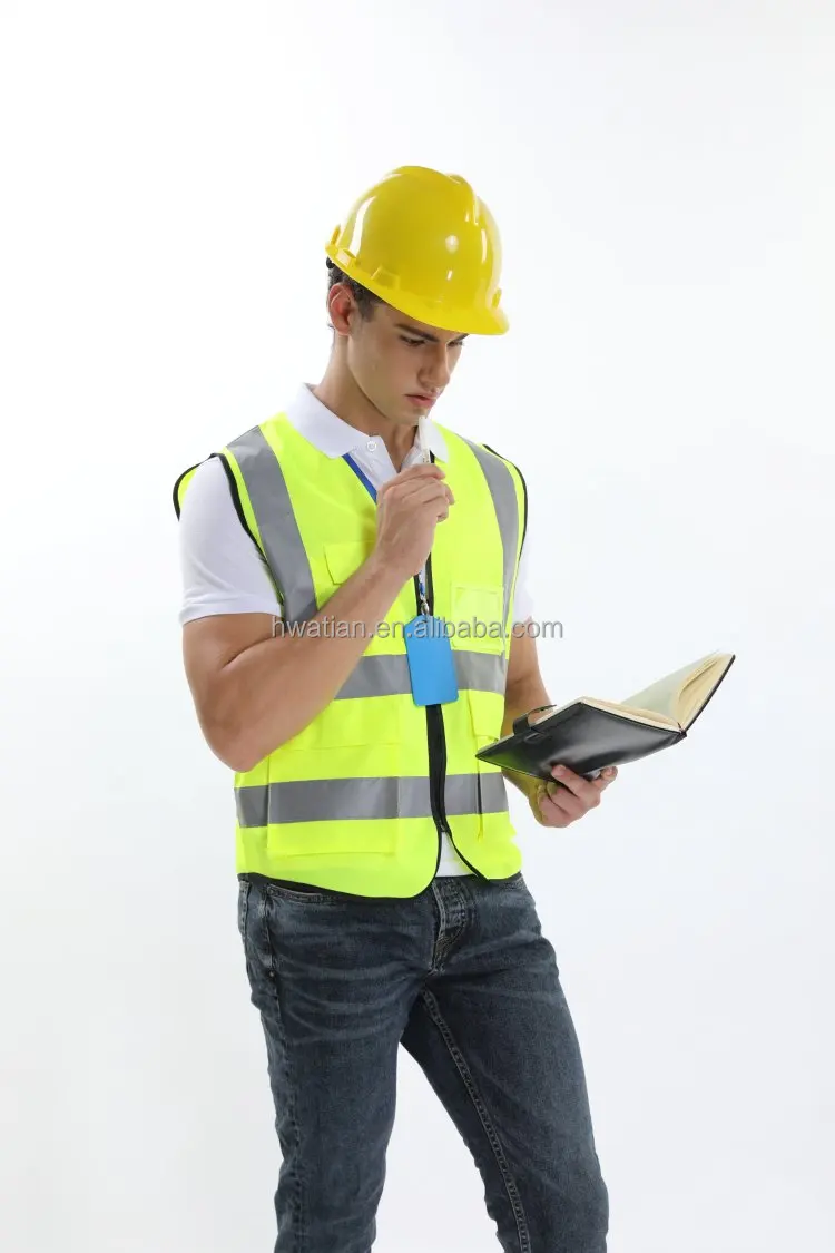 Construction Working Hot Selling Reflective Safety Vest with Big Protects and High Reflective Tape