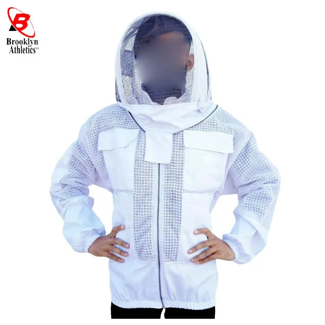 Beekeeping Jacket with Fencing Veil Bee Jacket with Round Veil Beekeeper Jacket Protective Cloth