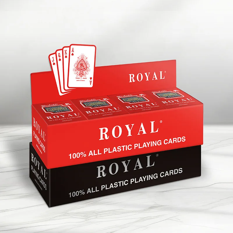 工場直送のオリジナル ROYAL プラスチック製トランプ クラシック