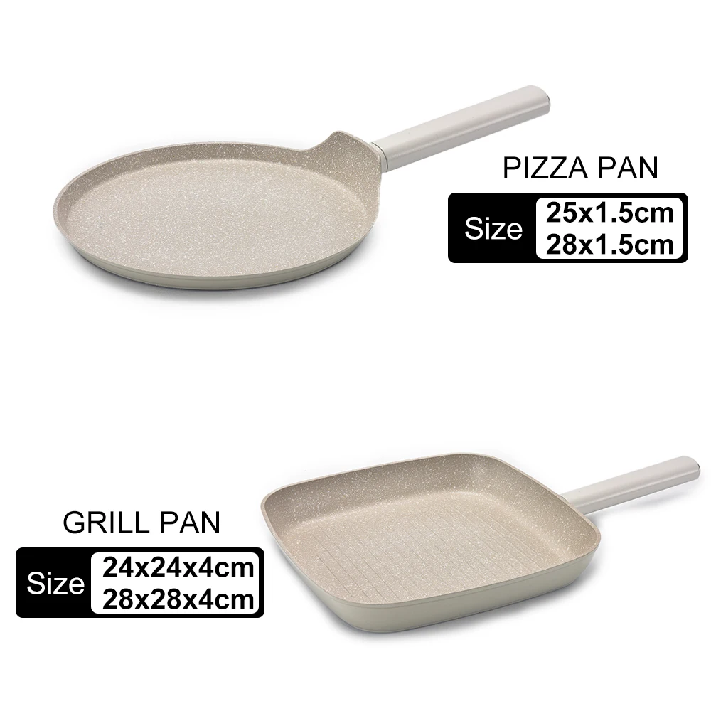 Smartpan Custom 16 Pieces Set  Cookware Set Non Stick Kitchen Metal Aluminum Customized Logo Modern Sustainable