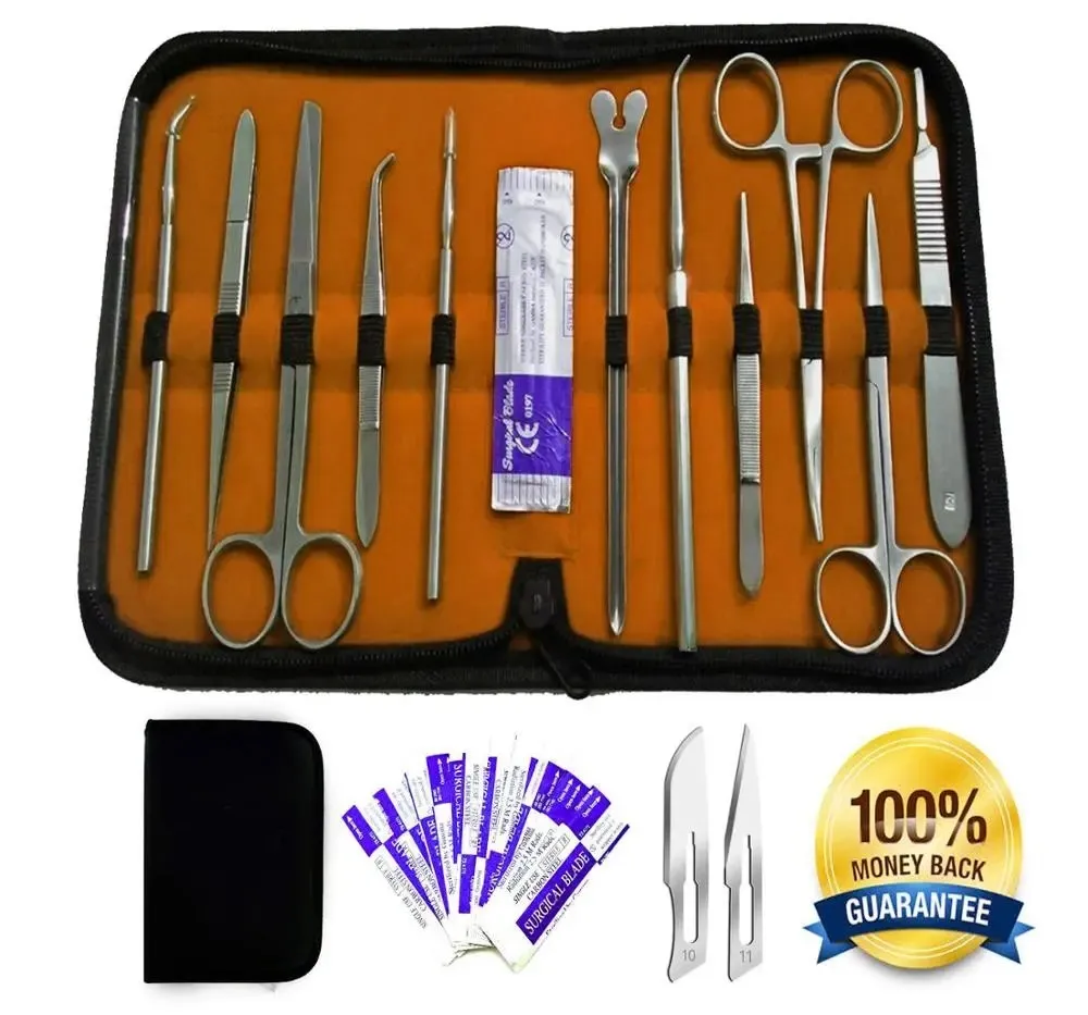 Basic Medical Dissecting Kit - Anatomy Set Quality Surgical Instruments by Dental Point Veterinary Dissection Kit Needle Holder