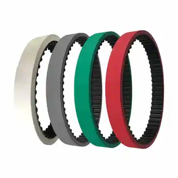 Various tooth types of industrial polyurethane transmission timing belts Polyurethane coated belts