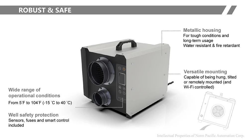 Desiccant Dehumidifier New 2023 Products Steel Case Industrial Use