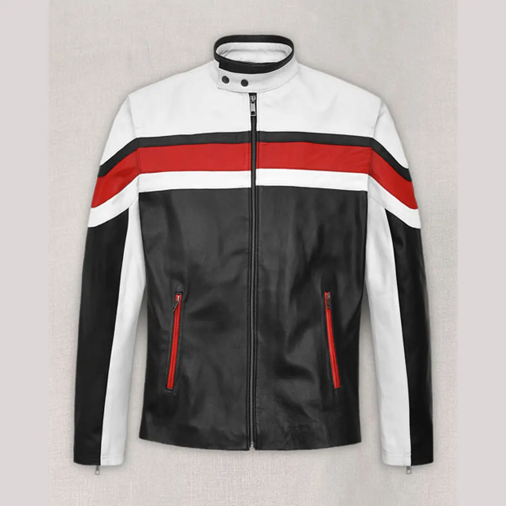 Motorcycle Clothing Ride Leather Jacket for Men Stand Stylish Durable Design Waterproof Breathable Casual Wear low moq