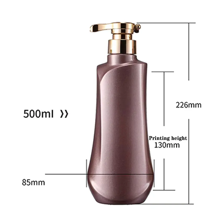Luxury 300ml 500ml 750ml Recyclable Cosmetics Set Set Shampoo Oil