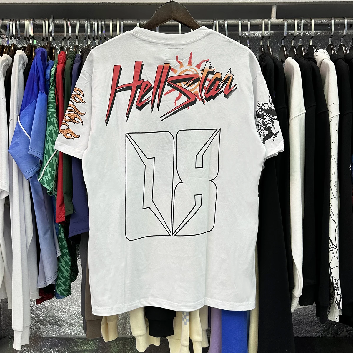 Hellstar Studios Jersey Tee Mesh Patchwork Short-sleeved Jersey Tee ...