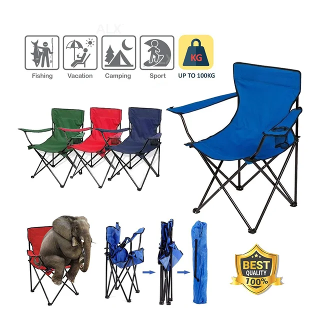 Factory Custom Folding Camping Chair Outdoor Folding Chair Customizable Adjustable Foldable Cheap Beach Camping Chair