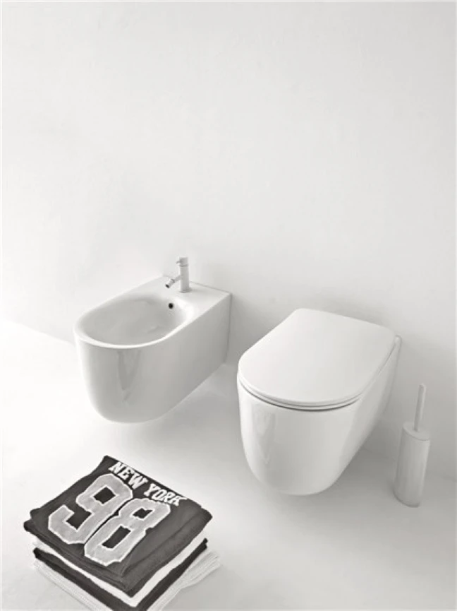 Wall Hung Rimless WC Installed View