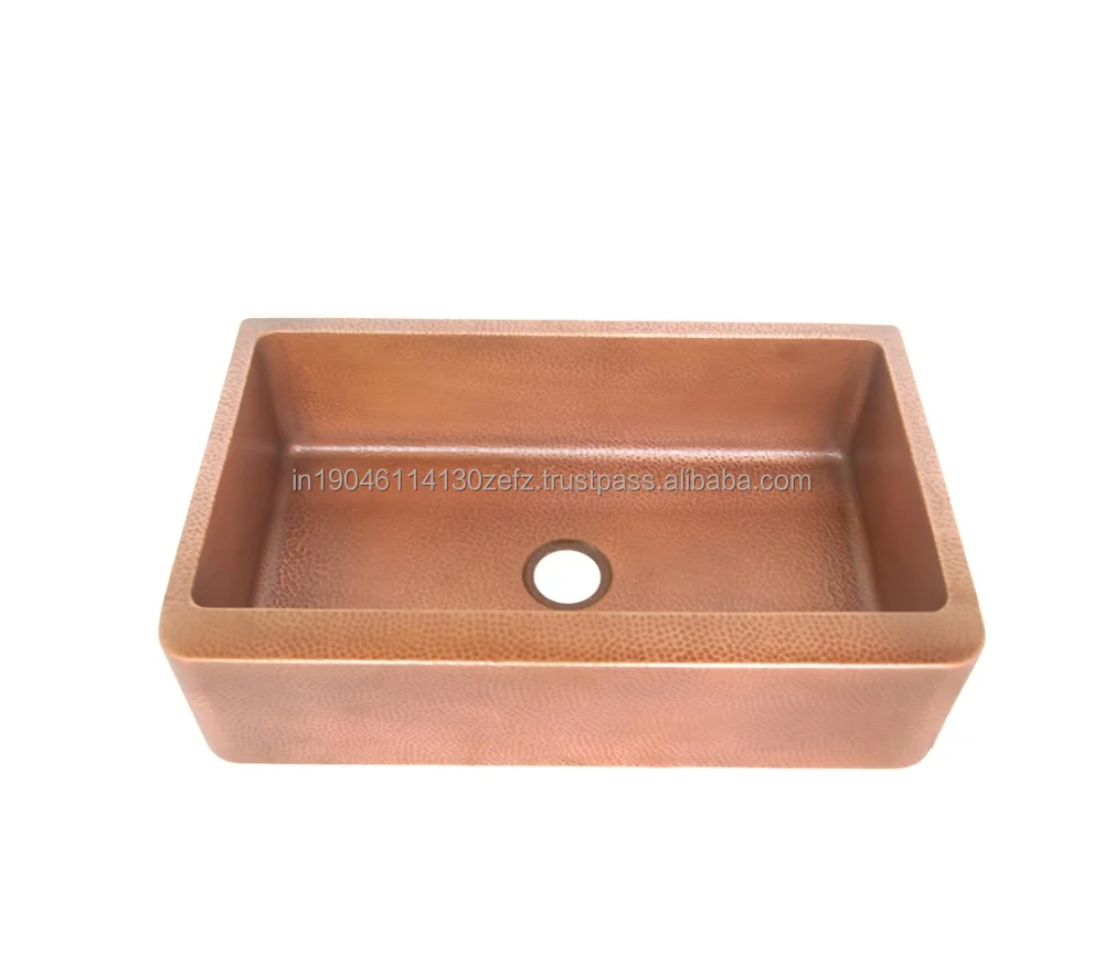 Copper Kitchen Hammered Farmhouse Sinks Top Quality Classic Antique ...