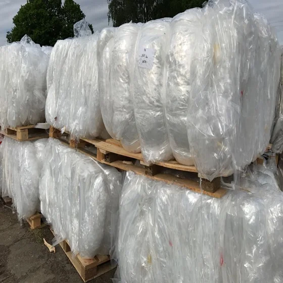 Clear Plastic Roll Bales Ldpe Agriculture Film Scrap Ldpe Waste Plastic