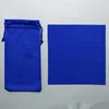 Blue bag with cloth