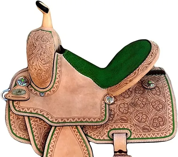 Fresh Arrival Hand Tooled Western Saddle High Quality Designer Genuine