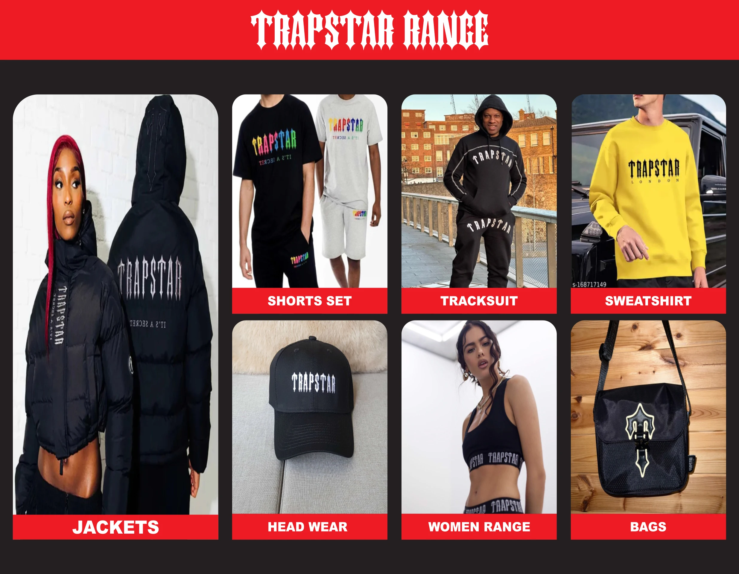 Trapstar Custom Logo Quilted Classic Unisex Winter Jacket Lightweight ...