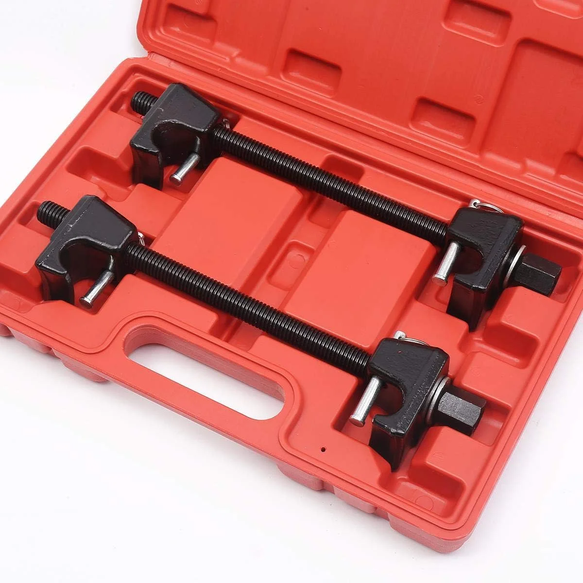 Coil Spring Compressor with Safety Pins for Cars Vans Suspension Shock Absorber Vehicle Struts Removal Installation Clamps