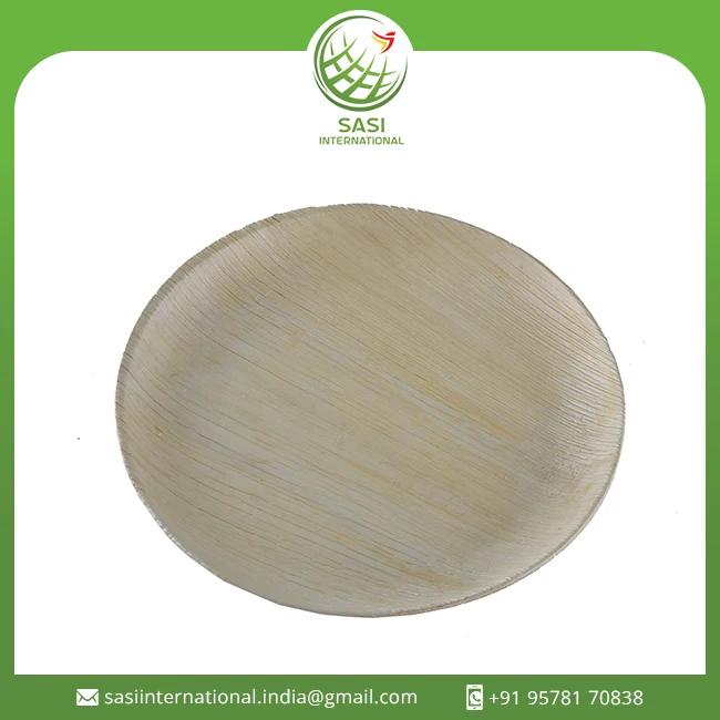 Factory Supply Palm Leaf Disposable Plates Biodegradable Palm Leaf Dinnerware For Party