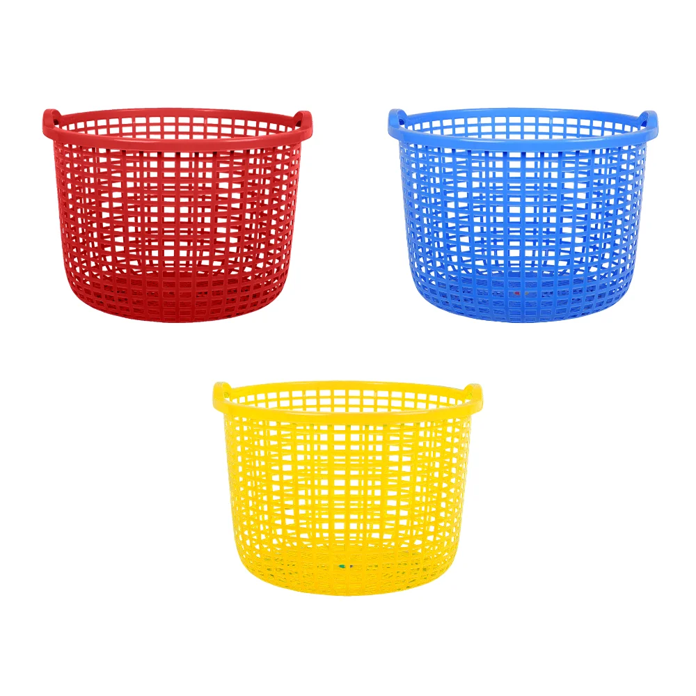 3494 Large Round Jumbo Basket Round Plastic Mesh Basket With Reinforced ...