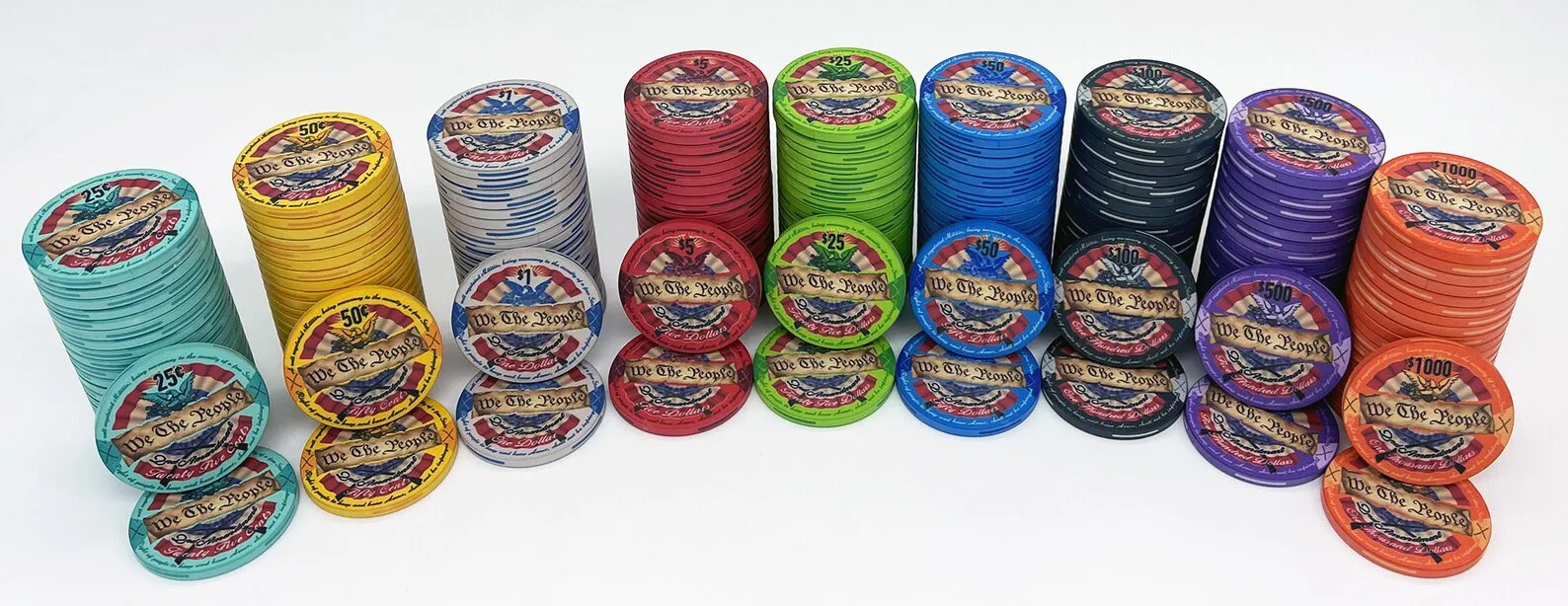 Fully Customisable Professional Ceramic Material Poker Chips 10g And